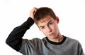 Boy Thinking Royalty Free Stock Photo