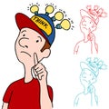 Thinking Cap Royalty Free Stock Photo