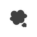 Thinking cloud bubble vector icon Royalty Free Stock Photo