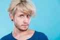 Handsome blonde man with great hairstyle Royalty Free Stock Photo