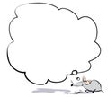Thinking mouse Royalty Free Stock Photo