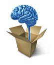 Thinking out of the box Royalty Free Stock Photo