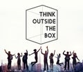 Thinking Out Of The Box Concept Royalty Free Stock Photo