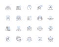 Thinking people outline icons collection. Thinking, People, Intellectuals, Brainy, Analytical, Logical, Inquisitive