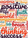 Positive Thinking - Word Cloud