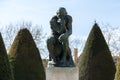 The thinking in Rodin Museum in Paris Royalty Free Stock Photo