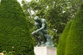 The thinking in Rodin museum in Paris