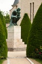 The thinking in Rodin museum in Paris Royalty Free Stock Photo