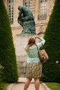 The thinking in Rodin museum in Paris Royalty Free Stock Photo