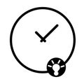 Thinking time, clock, watch icon. Concept of UI design elements. Digital countdown app, user interface kit, mobile clock interface