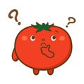 Thinking Tomato Character