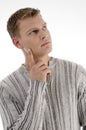 Thinking young man Royalty Free Stock Photo