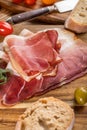 Thinly sliced German black forest ham