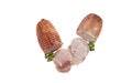 Thinly sliced ham Royalty Free Stock Photo