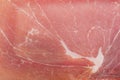 Thinly sliced ham meat macro photo as background Royalty Free Stock Photo