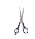 Thinning scissors isolated. Steel professional hairdresser equipment on white background Royalty Free Stock Photo