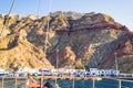 Thira Port at Santorini island Cyclades Greece