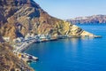 Thira Santorini port and Caldera Cyclades Greece