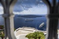 Cruise ships in the Caldera Thira Santorini