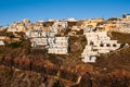 Thira sunset, Santorini, Greek Islands Royalty Free Stock Photo