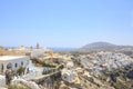 Thira town cityscape during daytime in Santorini, Greece Royalty Free Stock Photo