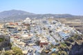 Thira town cityscape during daytime in Santorini, Greece Royalty Free Stock Photo