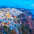 Thira town in Santorini Royalty Free Stock Photo