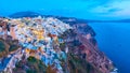 Thira town in Santorini Royalty Free Stock Photo