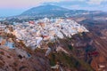 Thira town in Santorini Royalty Free Stock Photo