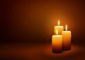 Third Advent - Greeting Card Template - Three Candles