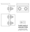 Third Angle Orthographic Projection Royalty Free Stock Photo