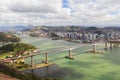 Third bridge (Terceira Ponte), panoramic view of Vitoria, Vila V Royalty Free Stock Photo