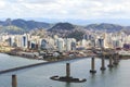 Third bridge (Terceira Ponte), Vitoria, Vila Velha, Espirito San Royalty Free Stock Photo