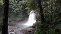 third carbet waterfall in basse terre, guadeloupe, short video. poweful flow after rain