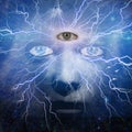 Third Eye. 3D Rendering Royalty Free Stock Photo