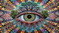 Third-Eye Vision Tree of Life Collage Royalty Free Stock Photo