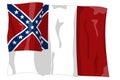 Third national flag. Historic Flag. Confederate States of America