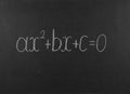 Third order equation in mathematics. Royalty Free Stock Photo