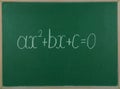 Third order equation in mathematics. Royalty Free Stock Photo