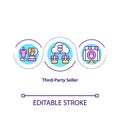 Third party seller concept icon