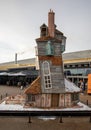 Third scale model of The Burrows from Harry Potter and the Half Blood Prince in London