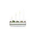 Third Sunday of Advent candlestick isolated on white background