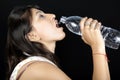 Thirsty girl Royalty Free Stock Photo