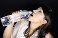 Thirsty girl Royalty Free Stock Photo