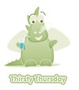 Thirsty thursday Royalty Free Stock Photo