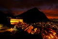 The Thirteen Levels, the old copper refinery ruins is also called Ã¢â¬Åthe Potala Palace of Mountain Mines Royalty Free Stock Photo