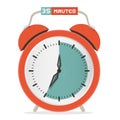 Thirty Five Minutes Stop Watch - Alarm Clock Royalty Free Stock Photo