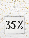 Thirty five 35 % percent off black friday sale 35% discount gold