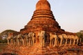 Thirty-Nine stone elephants, Shukhothai, Thailand