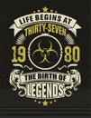 Thirty seven cool design t-shirt